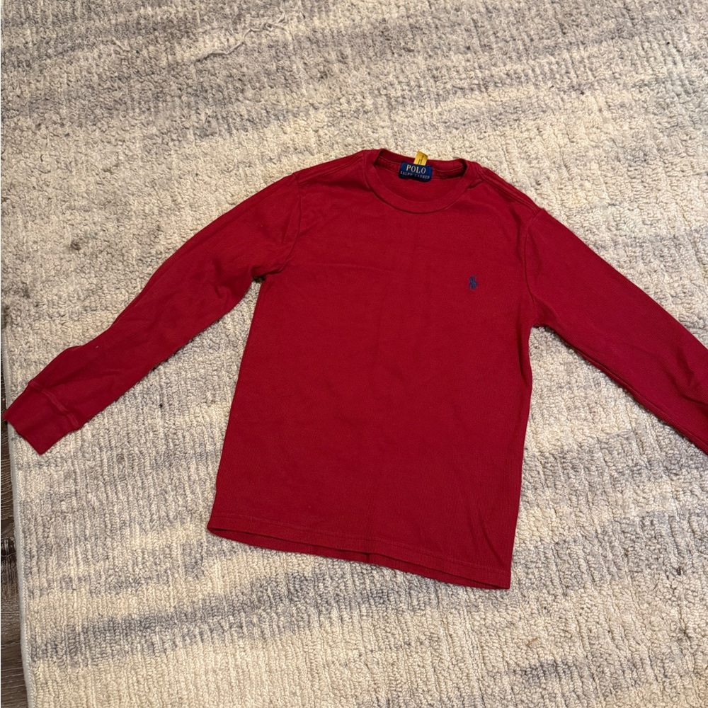 Polo by Ralph Lauren Kids Crimson Long Sleeve Shirt